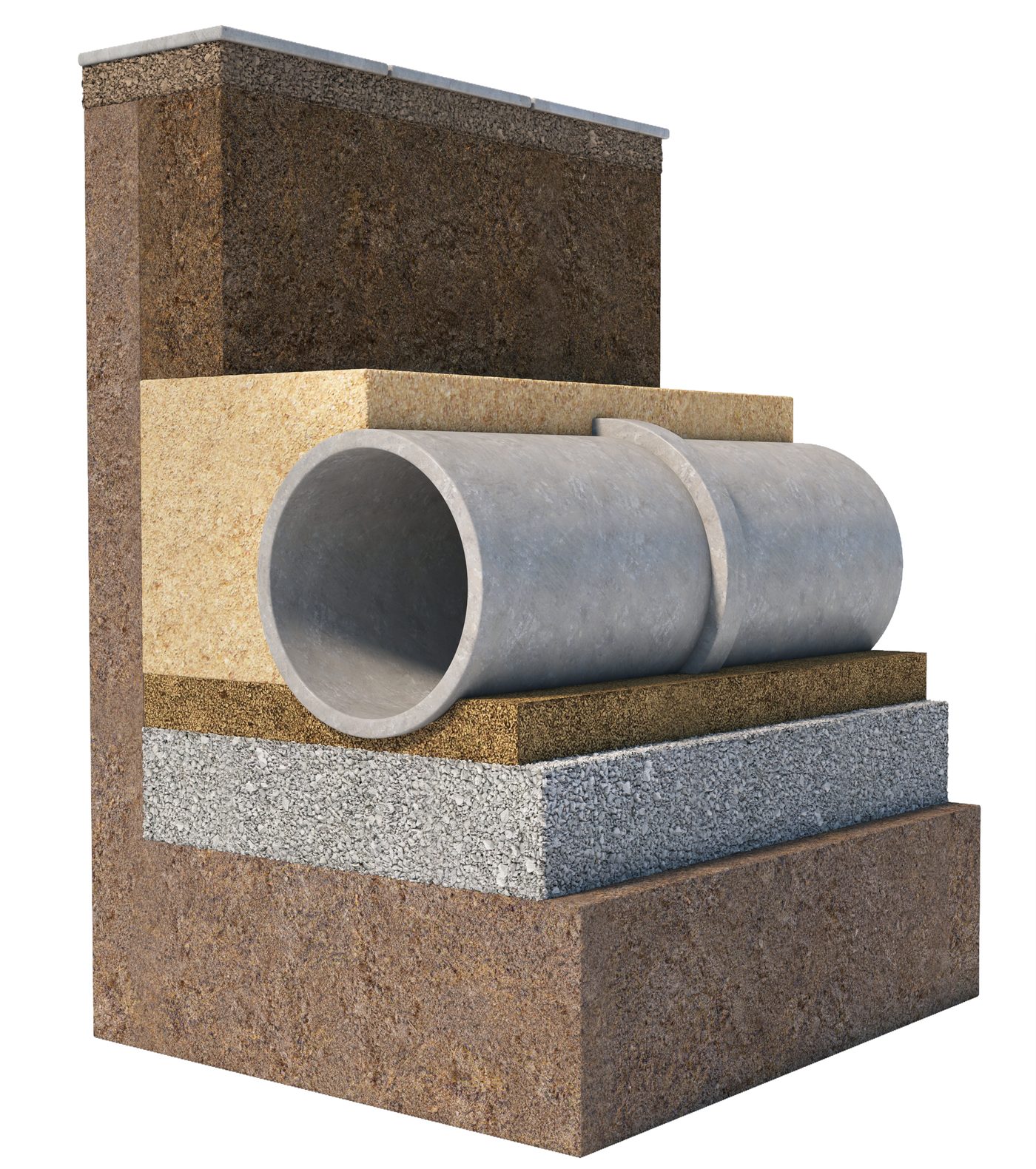 QGPC polymer concrete open-trench pipe